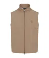 Brioni Logo Zip-up Gilet In Nude