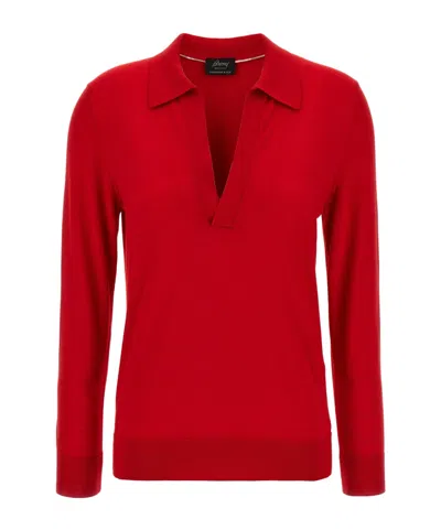 BRIONI BRIONI V-NECK KNITTED TOP