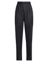 Brioni Ventiquattro Woman Pants Charcoal Size 8 Virgin Wool In Black