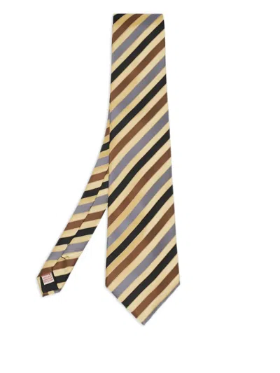 Pre-owned Brioni Vintage  Diagonal Stripe Silk Tie