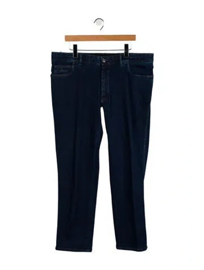 Pre-owned Brioni Vintage Skinny Jeans W/ Tags In Blue