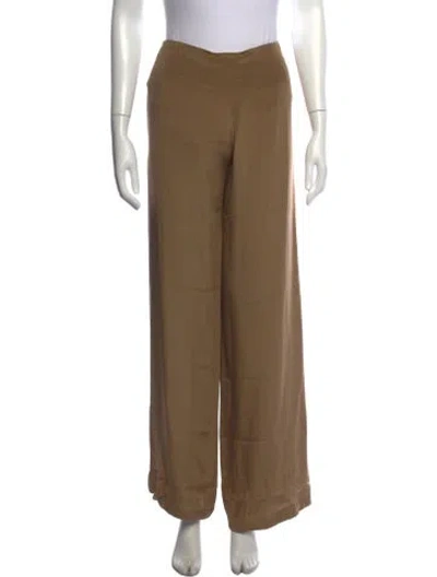 Pre-owned Brioni Vintage Wide Leg Pants In Neutrals