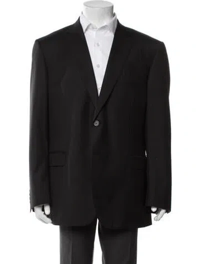 Pre-owned Brioni Virgin Wool Blazer In Black