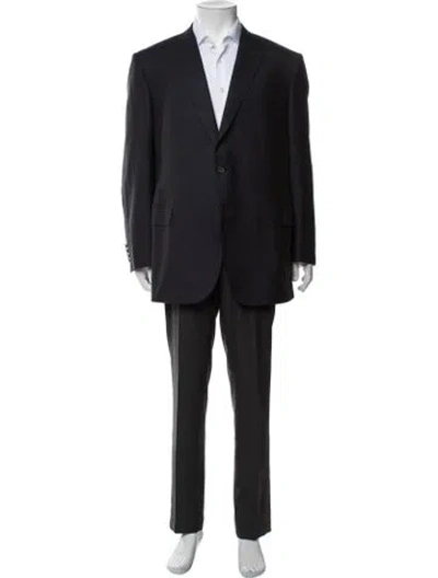 Pre-owned Brioni Virgin Wool Blazer In Black