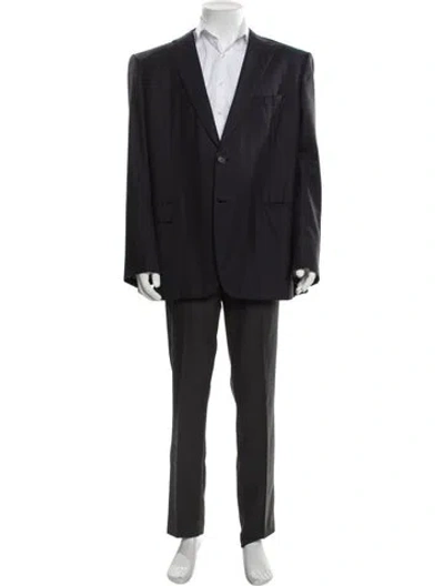 Pre-owned Brioni Virgin Wool Blazer In Blue