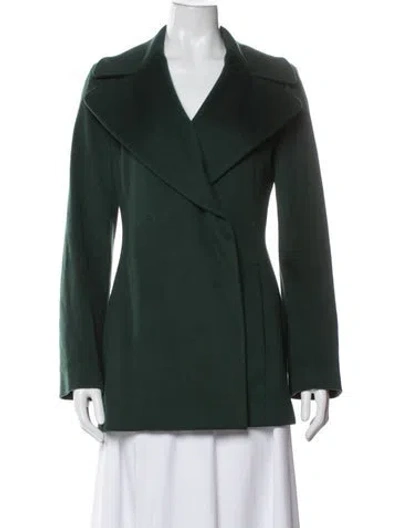 Pre-owned Brioni Virgin Wool Coat In Green