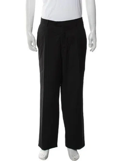 Pre-owned Brioni Virgin Wool Dress Pants In Black