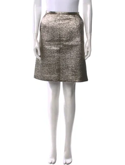 Pre-owned Brioni Virgin Wool Knee-length Skirt In Green