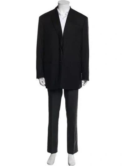 Pre-owned Brioni Virgin Wool Overcoat In Black