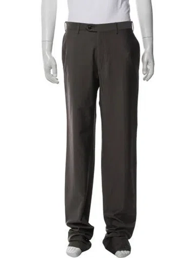 Pre-owned Brioni Virgin Wool Pants In Brown