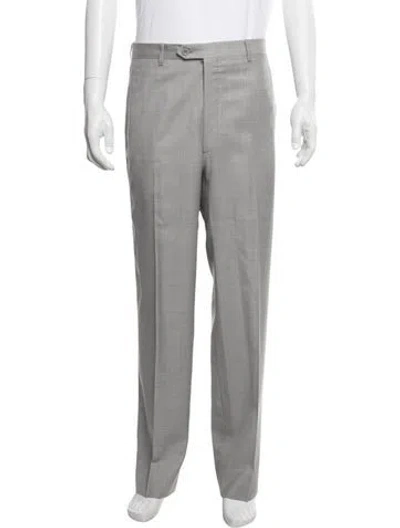 Pre-owned Brioni Virgin Wool Pants In Gray