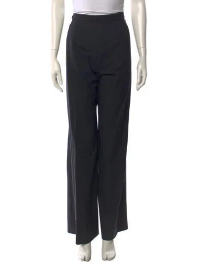 Pre-owned Brioni Virgin Wool Wide Leg Pants In Gray