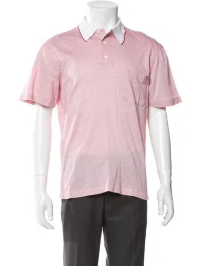 Pre-owned Brioni V-neck Short Sleeve Polo Shirt In Multi