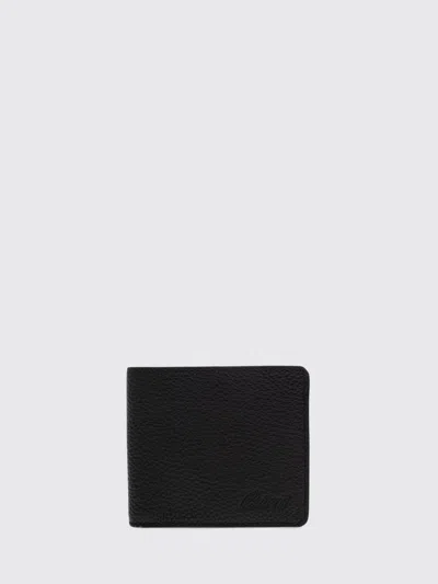 Brioni Grained Leather Wallet In Black