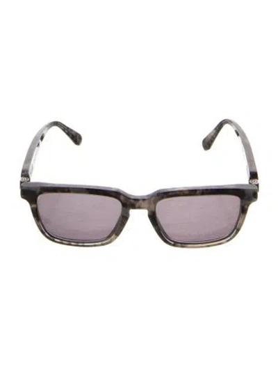 Pre-owned Brioni Wayfarer Tinted Sunglasses In Gray