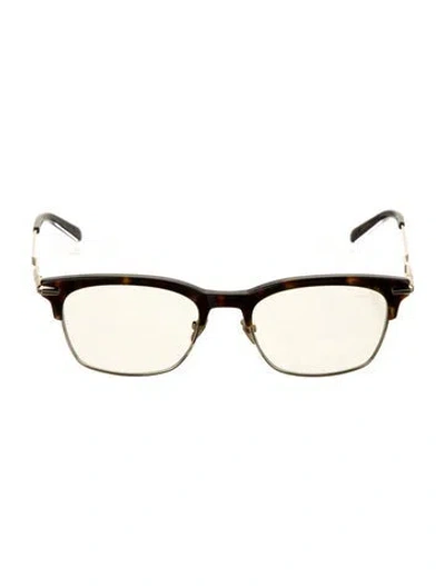 Pre-owned Brioni Wayfarer Tinted Sunglasses W/ Tags In Brown