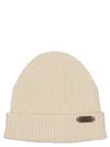 Brioni Fisherman's Rib Beanie Hats White In White