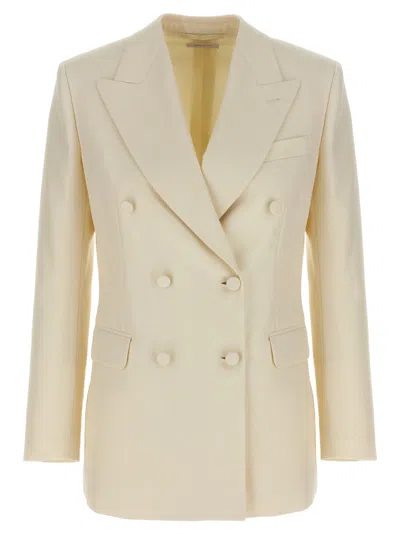 BRIONI WHITE FLAVIA BLAZER