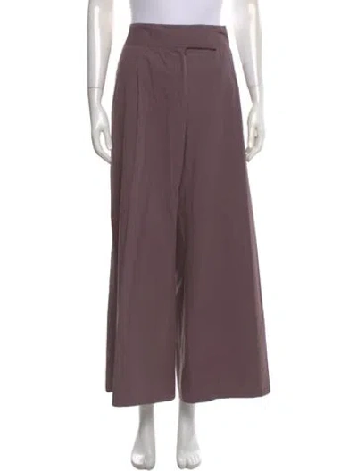 Pre-owned Brioni Wide Leg Pants In Purple