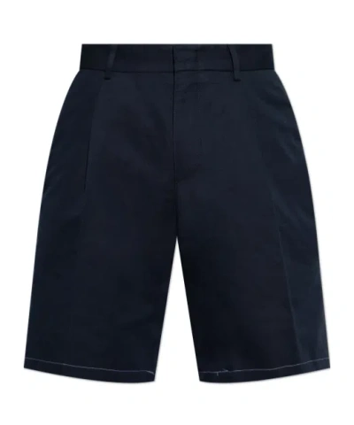 Brioni Wide-leg Shorts In Black