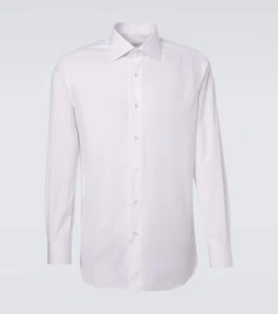 Brioni William Cotton Shirt In Pink