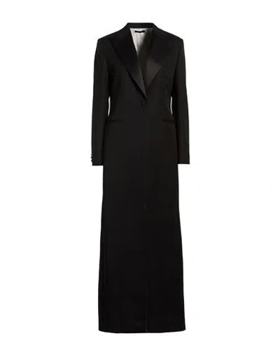 Brioni Woman Overcoat & Trench Coat Black Size 8 Virgin Wool