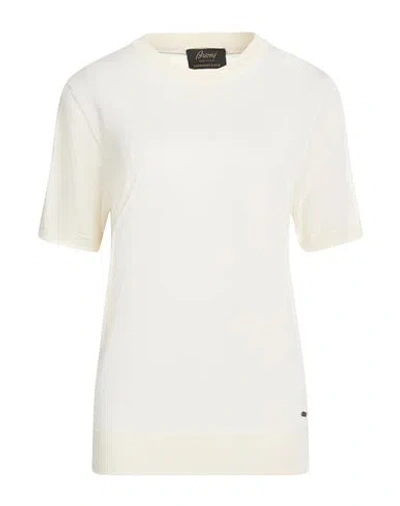 Brioni Woman Sweater Ivory Size 8 Cashmere, Silk In White