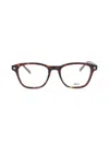 Brioni Women's 51mm Square Eyeglasses In Havana