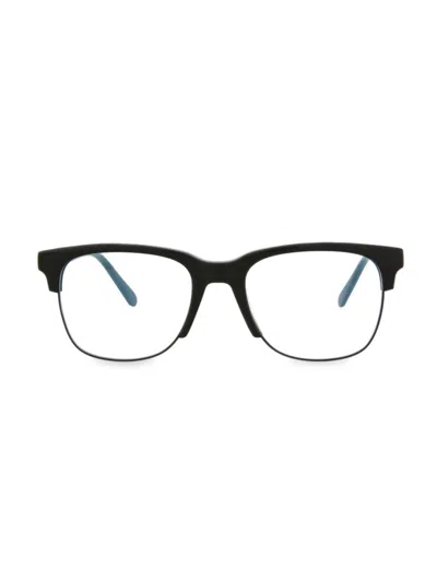 Brioni Women's 52mm Clubmaster Half Rim Eyeglasses In Black