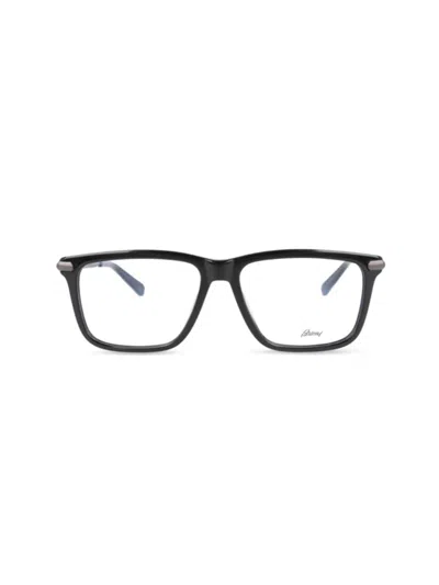 Brioni Women's 55mm Rectangle Optical Glasses In Black Grey