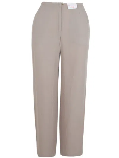 Pre-owned Brioni Women's Long Pants Trousers 100% Silk Size Us 6" Gb 10 Beige