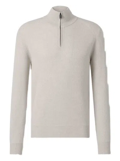 Brioni Wool And Cashmere Turtle-neck Sweater In White