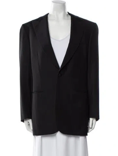 Pre-owned Brioni Wool Blazer In Black