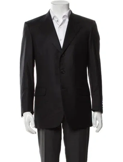 Pre-owned Brioni Wool Blazer In Black