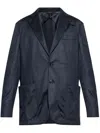 Brioni Wool Blazer In Blue