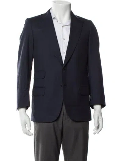 Pre-owned Brioni Wool Blazer In Blue