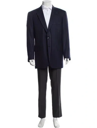 Pre-owned Brioni Wool Blazer In Blue