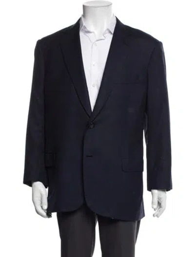 Pre-owned Brioni Wool Blazer In Blue