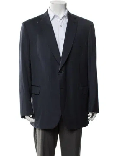 Pre-owned Brioni Wool Blazer In Blue