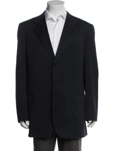 Pre-owned Brioni Wool Blazer In Blue