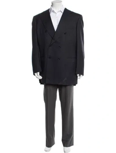 Pre-owned Brioni Wool Blazer In Blue