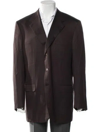 Pre-owned Brioni Wool Blazer In Brown