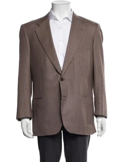 Pre-owned Brioni Wool Blazer In Brown