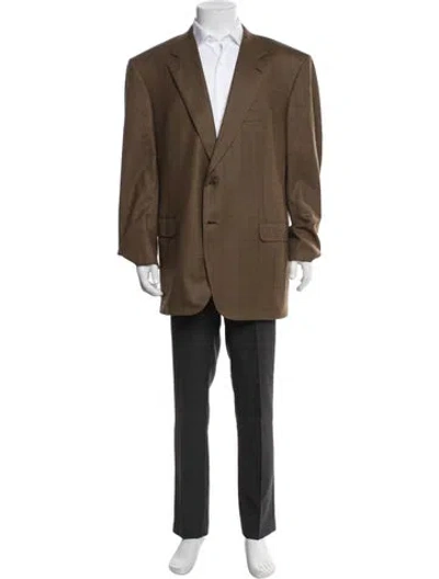 Pre-owned Brioni Wool Blazer In Brown