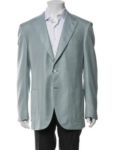 Pre-owned Brioni Wool Blazer W/ Tags In Blue
