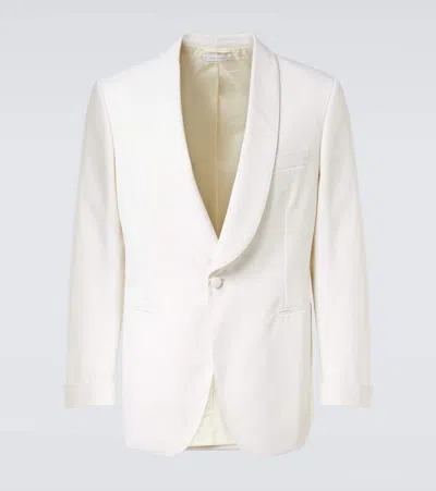 Brioni Wool Blazer In White