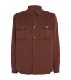 Brioni Wool-cashmere Vagabond Overshirt In Brown