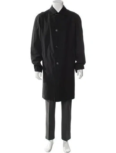 Pre-owned Brioni Wool Coat In Black