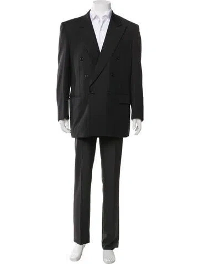 Pre-owned Brioni Wool Coat In Black