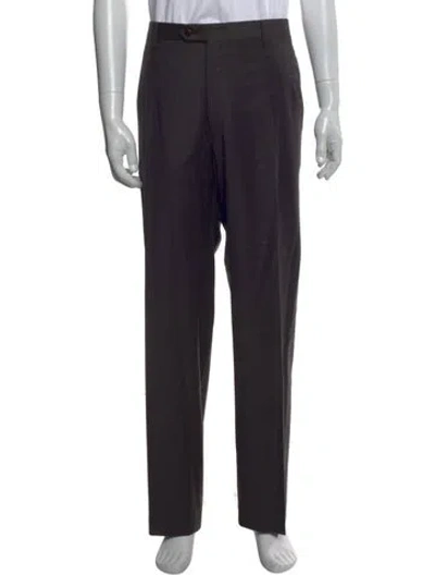 Pre-owned Brioni Wool Dress Pants In Black
